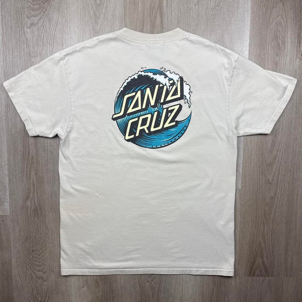 Santa Cruz Skateboards Wave Dot Logo Graphic Tee L